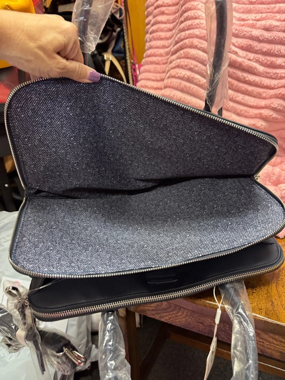 Urban‎ Expressions Dark Navy Pebbled Satchel